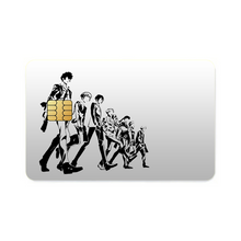 Load image into Gallery viewer, Psycho- Pass Main Members walking vector Credit Card Skins (4-in-1 Pack)
