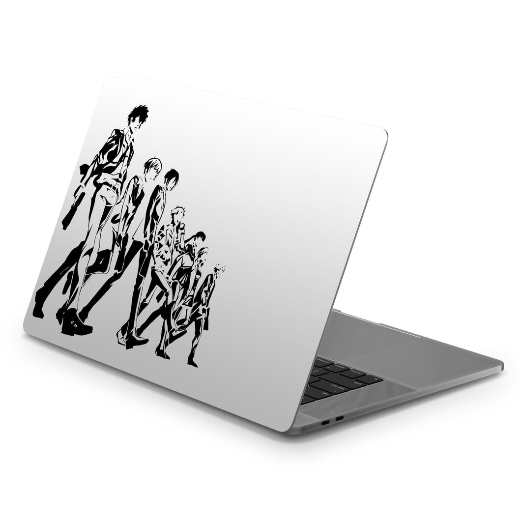 Psycho- Pass Main Members walking vector Macbook Skin