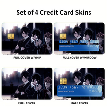 Load image into Gallery viewer, Psycho-Pass Nobuchika Ginoza, Shuusei Kagari, Tomomi Masaoka  Credit Card Skins (4-in-1 Pack)
