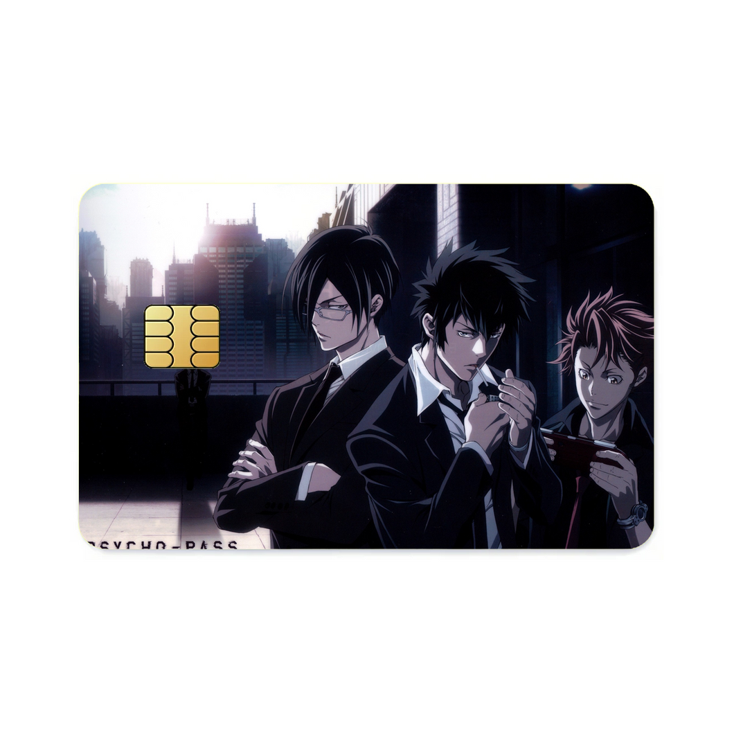 Psycho-Pass Nobuchika Ginoza, Shuusei Kagari, Tomomi Masaoka  Credit Card Skins (4-in-1 Pack)