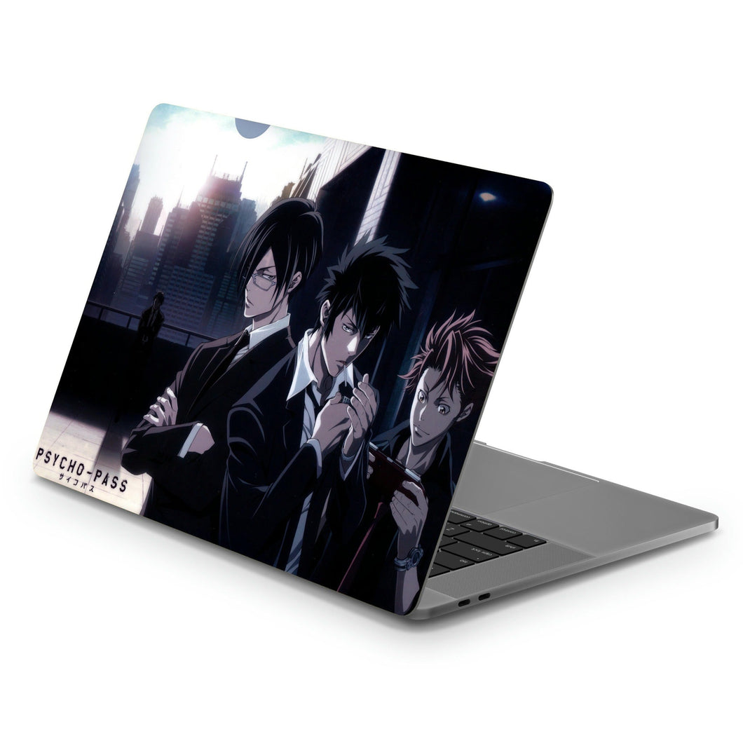 Psycho-Pass Nobuchika Ginoza, Shuusei Kagari, Tomomi Masaoka  Macbook Skin