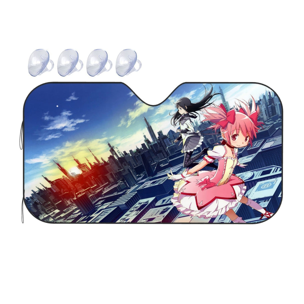 Puella Magi Madoka Magica Homura Akemi, Madoka Kaname  Car Sunshade