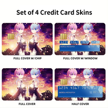Load image into Gallery viewer, Ram&amp;Rem  Credit Card Skins (4-in-1 Pack)
