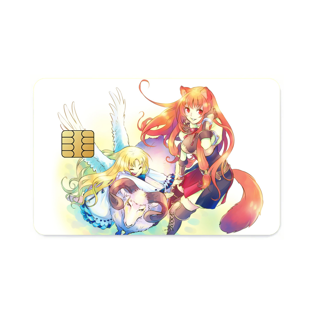 Raphtalia and Filo  Credit Card Skins (4-in-1 Pack)