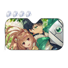 Load image into Gallery viewer, Raphtalia and Iwatani Car Sunshade
