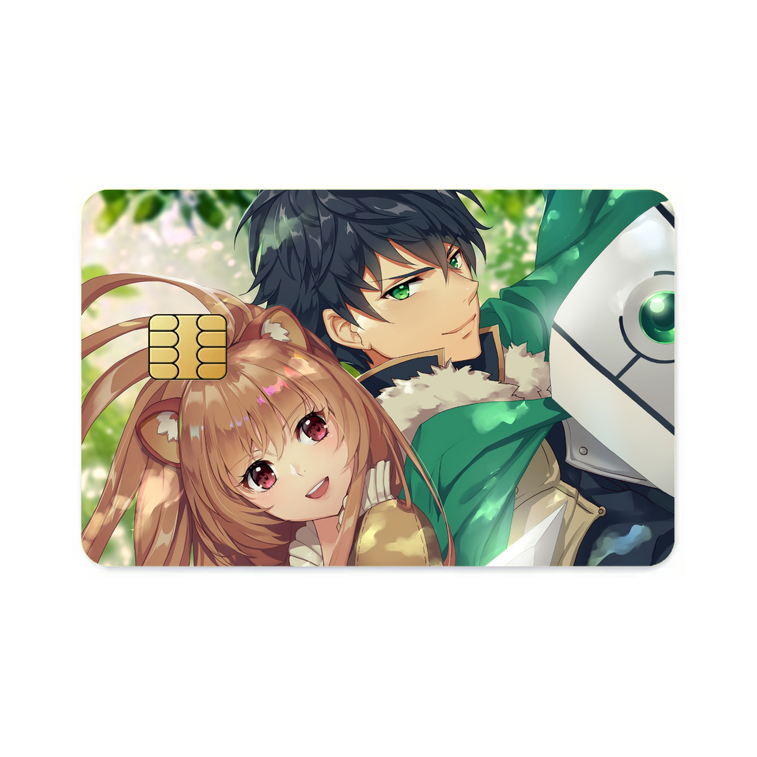 Raphtalia and Iwatani Credit Card Skins (4-in-1 Pack)