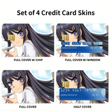 Load image into Gallery viewer, Rascal Does Not Dream Of Bunny Girl Senpai  Credit Card Skins (4-in-1 Pack)
