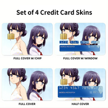 Load image into Gallery viewer, Rascal Does Not Dream of Bunny Girl Senpai  Credit Card Skins (4-in-1 Pack)
