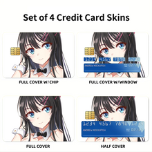 Load image into Gallery viewer, Rascal Does Not Dream Of Bunny Girl Senpai  Credit Card Skins (4-in-1 Pack)
