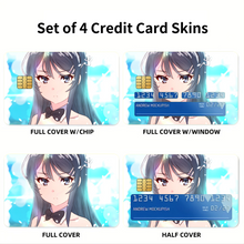 Load image into Gallery viewer, Rascal Does Not Dream Of Bunny Girl Senpai  Credit Card Skins (4-in-1 Pack)
