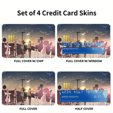 Load image into Gallery viewer, Rascal Does Not Dream of Bunny Girl Senpai Mai Sakurajima, Sakuta Azusagawa, Rio Futaba, Kaede Azusagawa, Tomoe Koga  Credit Card Skins (4-in-1 Pack)
