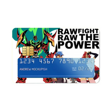 Load image into Gallery viewer, Raw Raw Fight The Power  Credit Card Skins (4-in-1 Pack)
