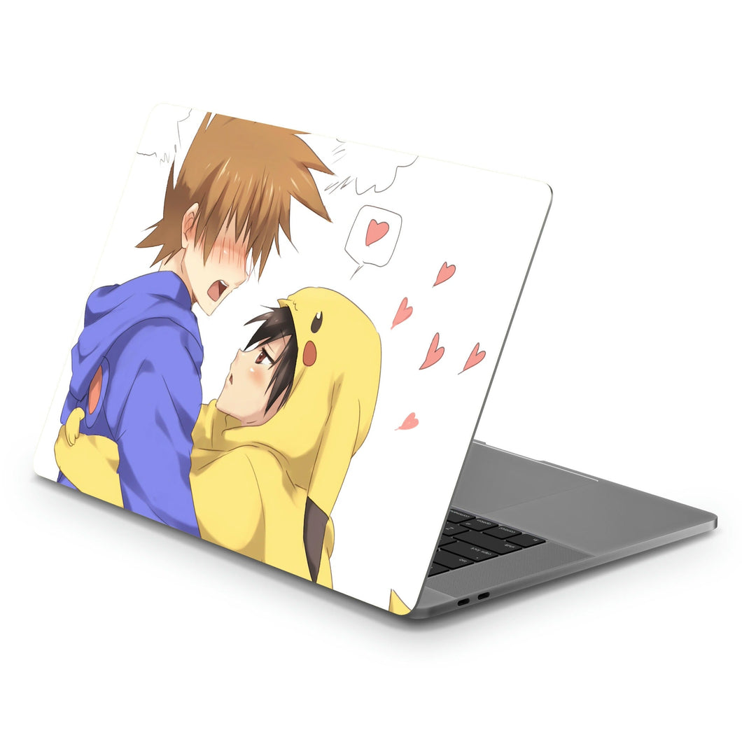 Red X Green Macbook Skin