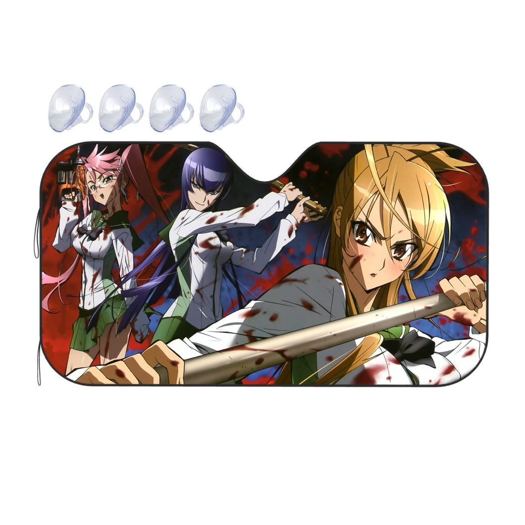 Rei,Saeko and Saya  Car Sunshade