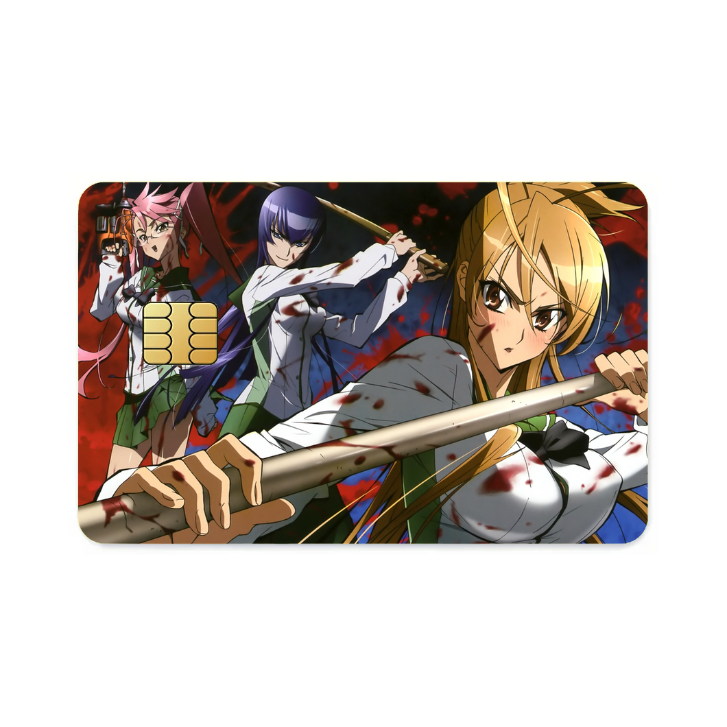 Rei,Saeko and Saya  Credit Card Skins (4-in-1 Pack)