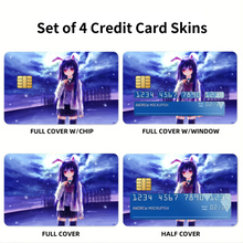 Load image into Gallery viewer, Reisen Udongein Inaba is one of the legendary lunar rabbits Credit Card Skins (4-in-1 Pack)
