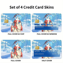 Load image into Gallery viewer, Rem Winter :3  Credit Card Skins (4-in-1 Pack)
