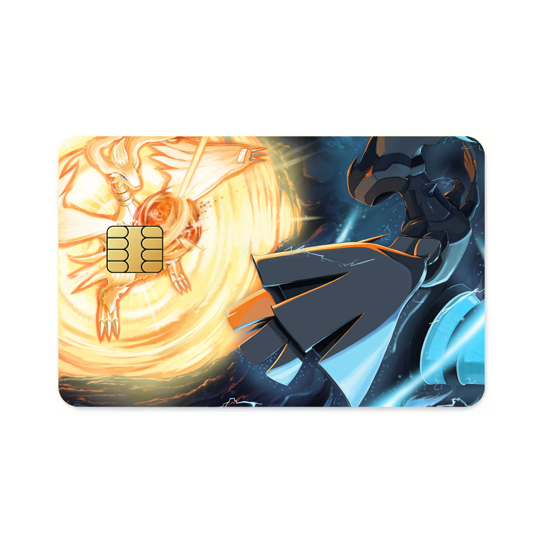 Reshiram Vs Zekrom Credit Card Skins (4-in-1 Pack)
