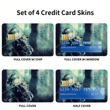 Load image into Gallery viewer, Restless Fighter  Credit Card Skins (4-in-1 Pack)
