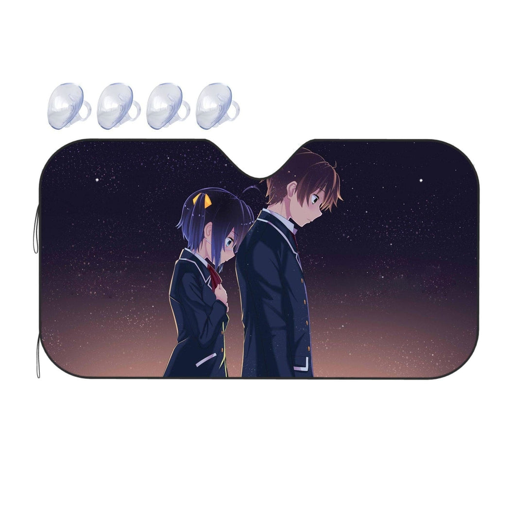 Rikka and Yuuta  Car Sunshade