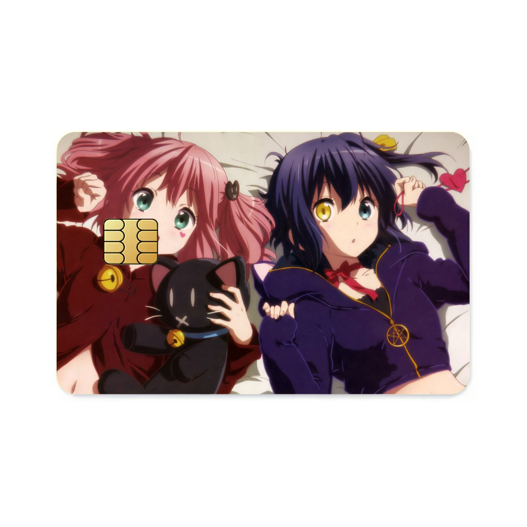 Rikka Takanashi and Satone Shichimiya  Credit Card Skins (4-in-1 Pack)