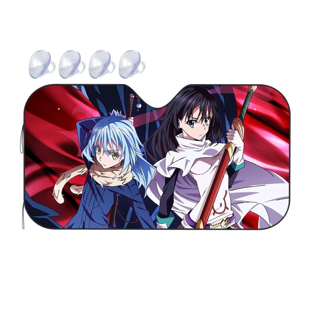 Rimuru Tempest and Shizue Izawa Car Sunshade