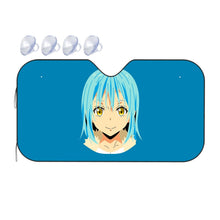 Load image into Gallery viewer, Rimuru Tempest Face ( Blue Background )  Car Sunshade

