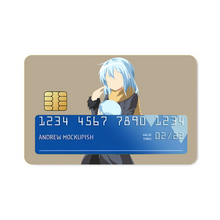Load image into Gallery viewer, Rimuru Tempest in human form and in slime form minimalist  Credit Card Skins (4-in-1 Pack)
