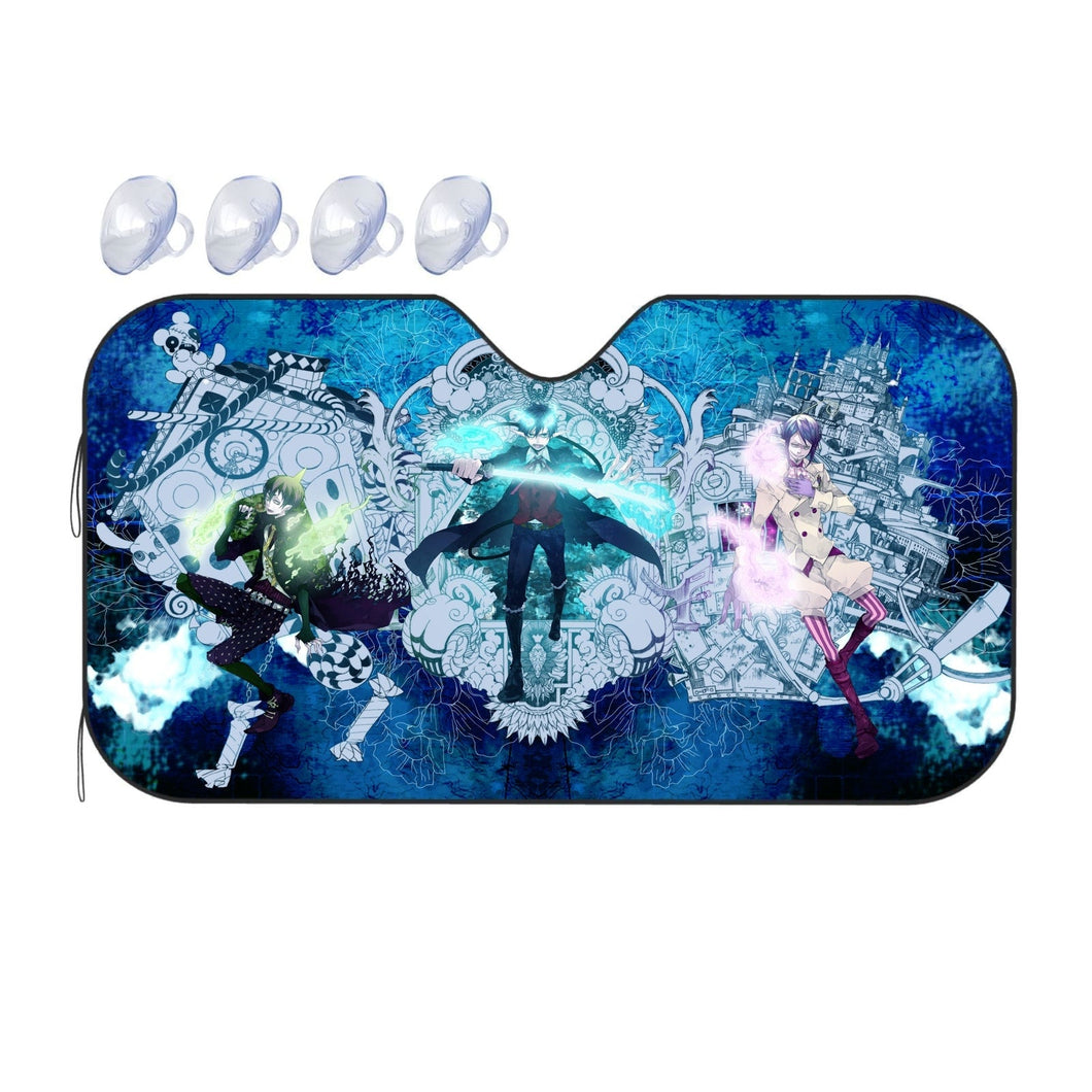 Rin,Amaimon and Mephisto Car Sunshade