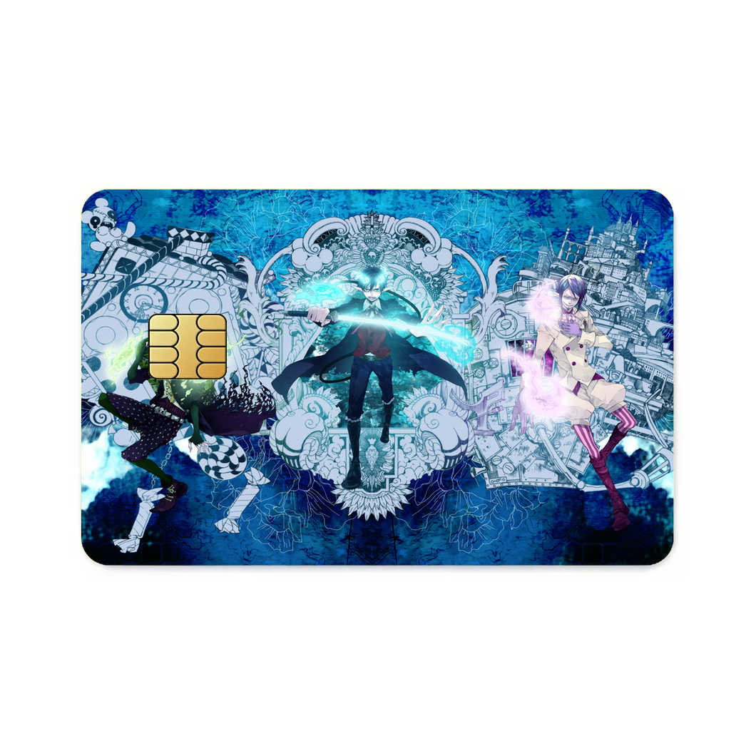 Rin,Amaimon and Mephisto Credit Card Skins (4-in-1 Pack)