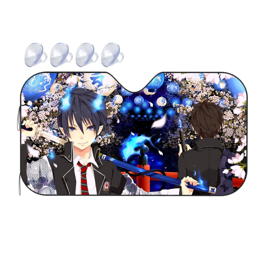 Rin and Yukio Okumura  Car Sunshade