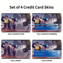Load image into Gallery viewer, Rin and Yukio Okumura Credit Card Skins (4-in-1 Pack)
