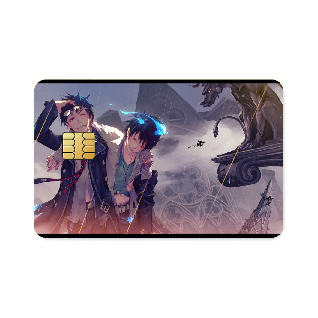 Rin and Yukio Okumura Credit Card Skins (4-in-1 Pack)