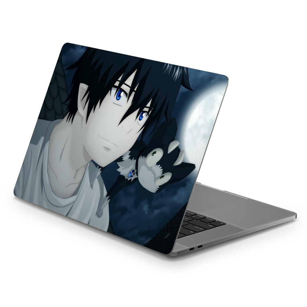 Rin Okumura and Kuro  Macbook Skin