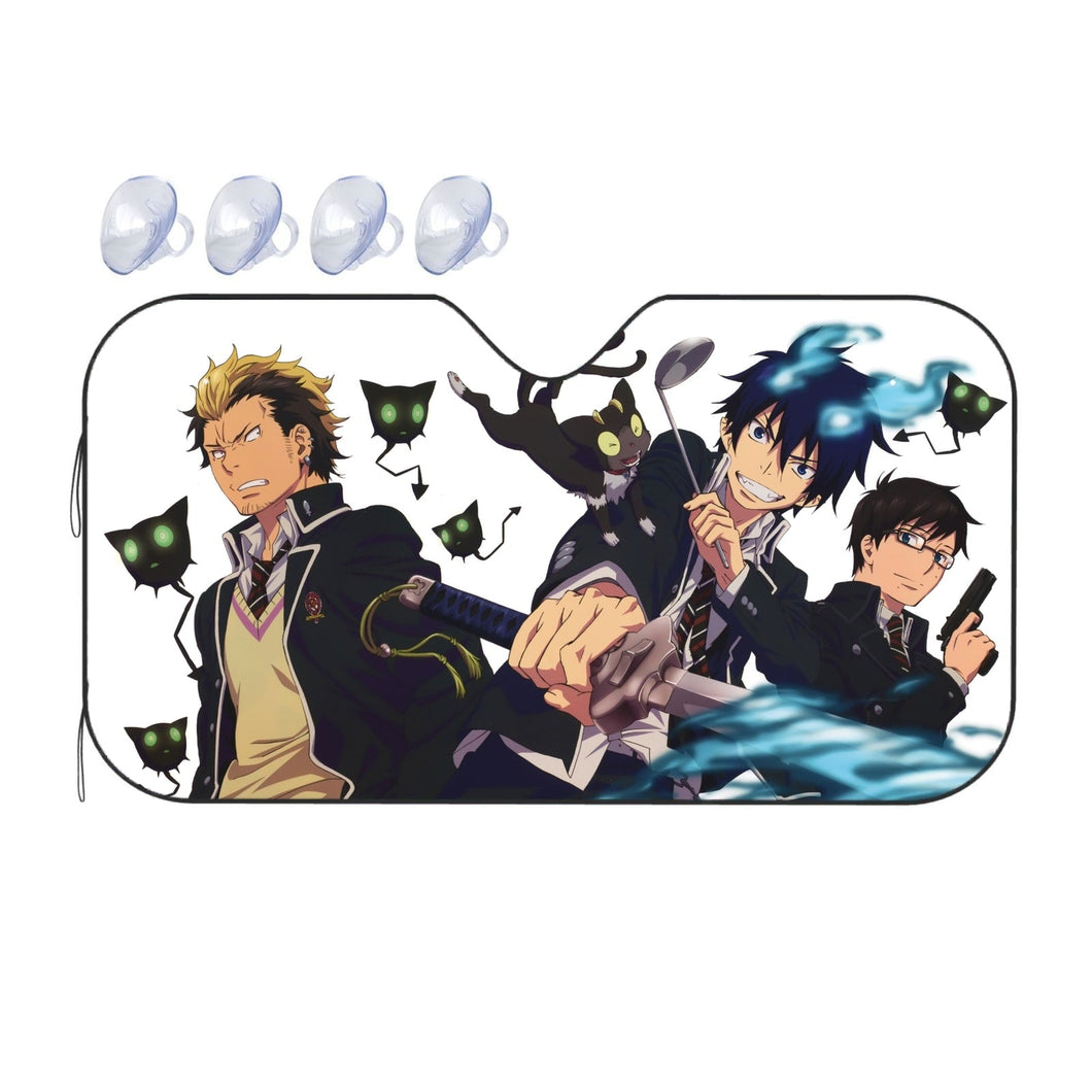 Rin,Yukio and Ryuji Car Sunshade