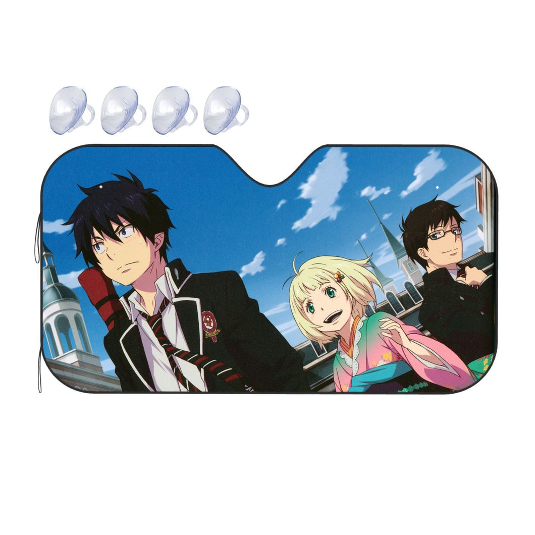 Rin,Yukio and Shiemi  Car Sunshade