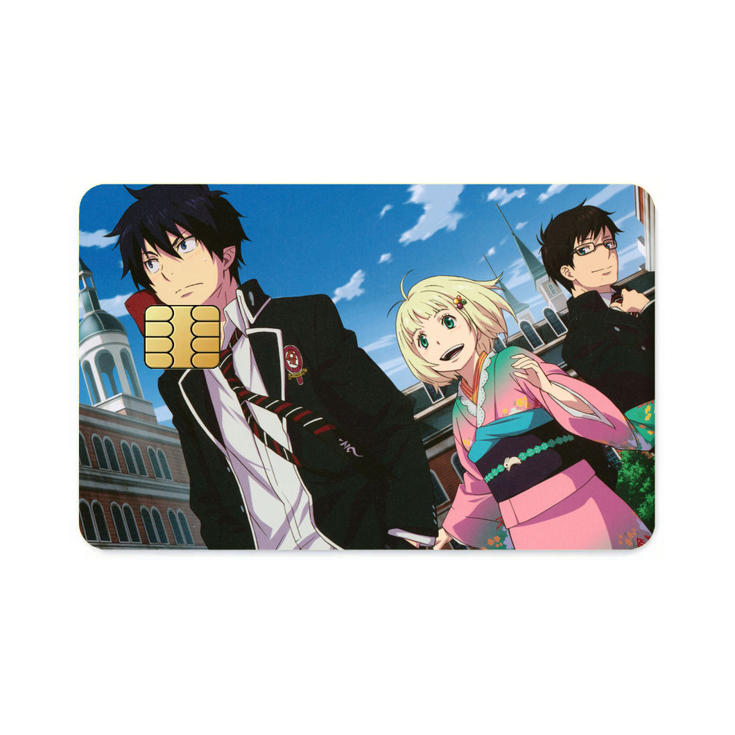 Rin,Yukio and Shiemi  Credit Card Skins (4-in-1 Pack)