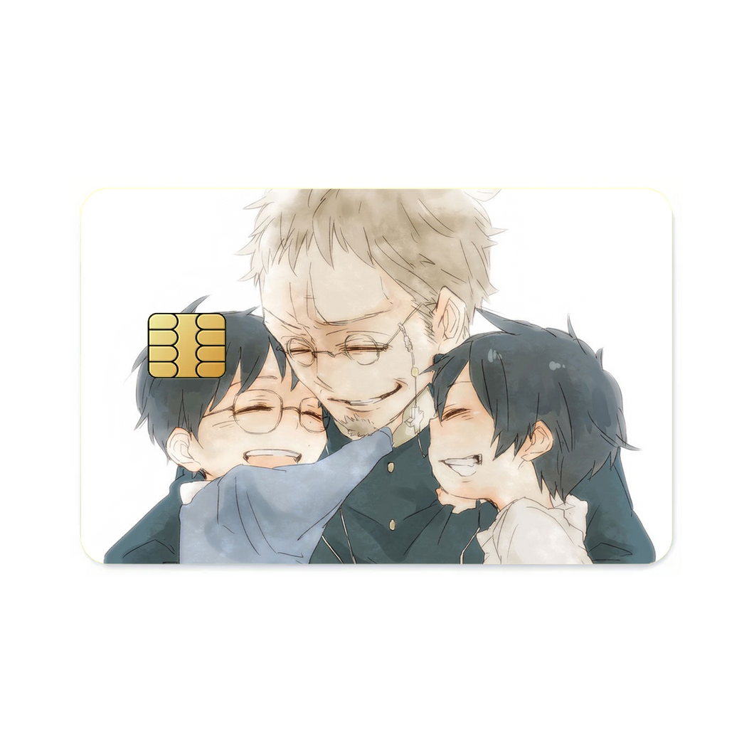 Rin,Yukio and Shiro Credit Card Skins (4-in-1 Pack)
