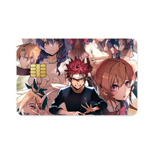 Load image into Gallery viewer, Rindō Kobayashi Alice Nakiri Erina Nakiri and Takumi Aldini  Credit Card Skins (4-in-1 Pack)
