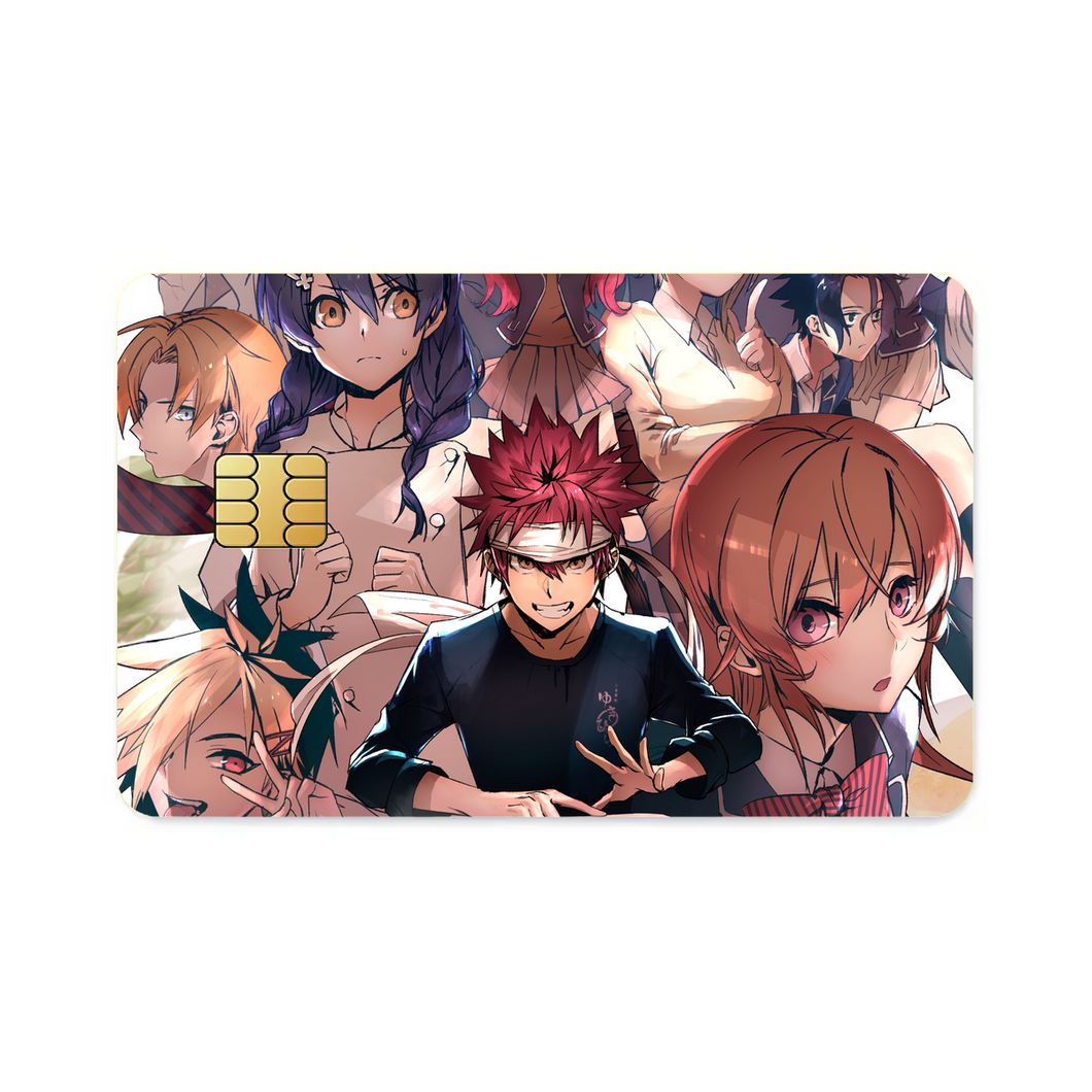 Rindō Kobayashi Alice Nakiri Erina Nakiri and Takumi Aldini  Credit Card Skins (4-in-1 Pack)