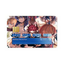 Load image into Gallery viewer, Rindō Kobayashi Alice Nakiri Erina Nakiri and Takumi Aldini  Credit Card Skins (4-in-1 Pack)
