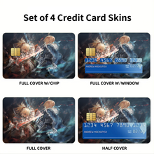 Load image into Gallery viewer, Saber  Credit Card Skins (4-in-1 Pack)
