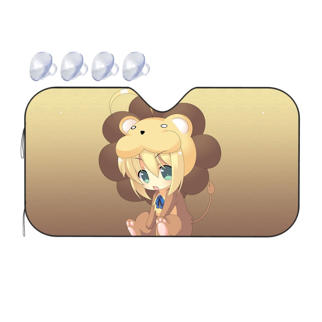 Saber Lily Chibi Car Sunshade