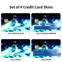 Load image into Gallery viewer, Saber.s Fate zero Cutout Screenshots  Credit Card Skins (4-in-1 Pack)
