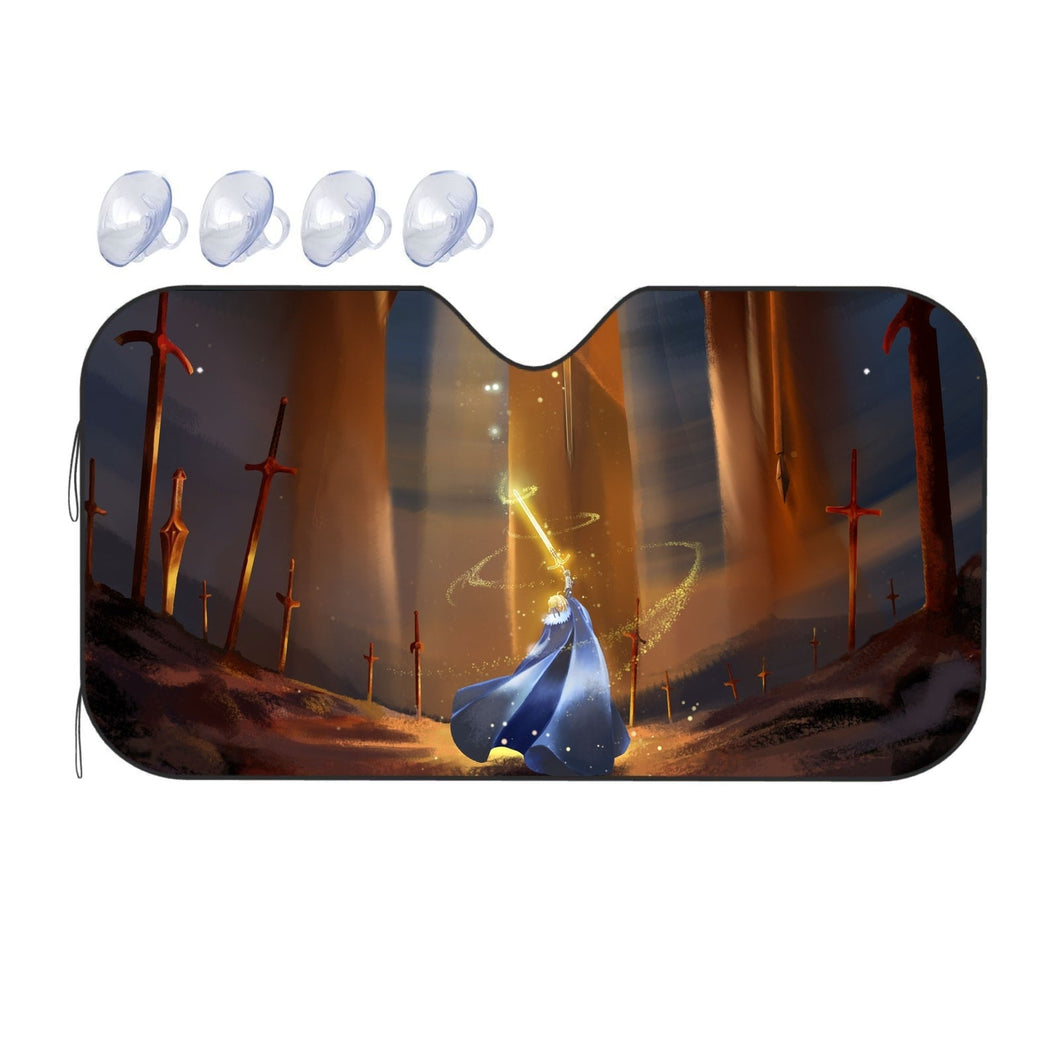 Saber, Woman Warrior  Car Sunshade