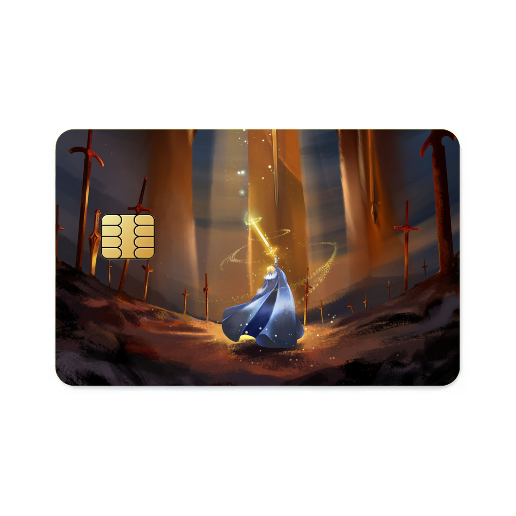 Saber, Woman Warrior  Credit Card Skins (4-in-1 Pack)