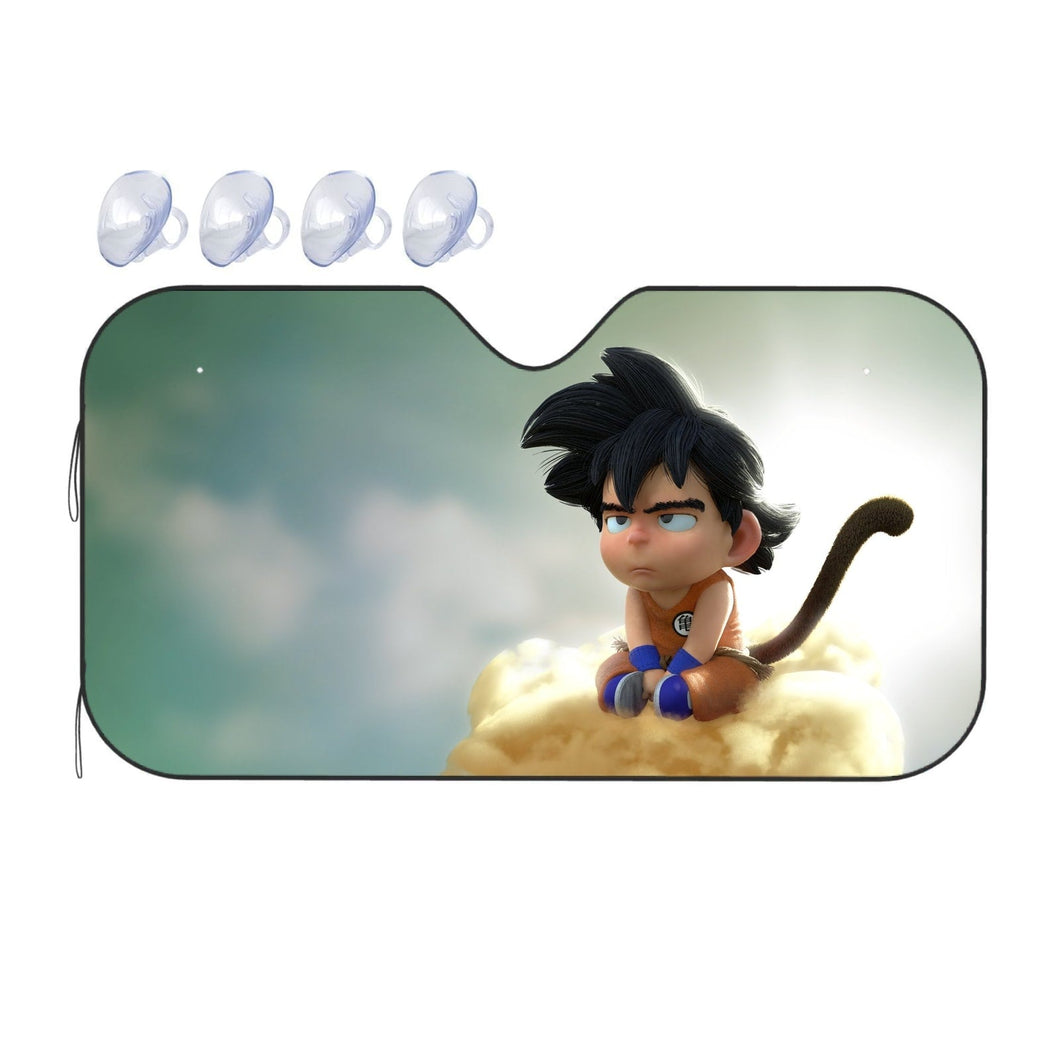 Sad Goku Car Sunshade
