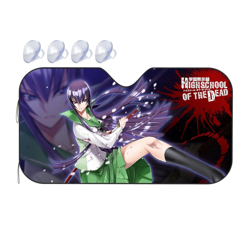 Saeko Busujima Car Sunshade