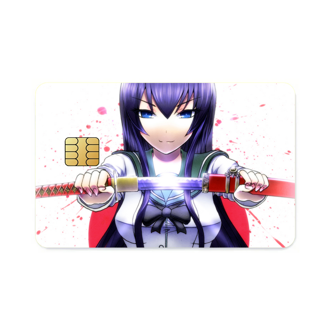 Saeko Busujima  Credit Card Skins (4-in-1 Pack)