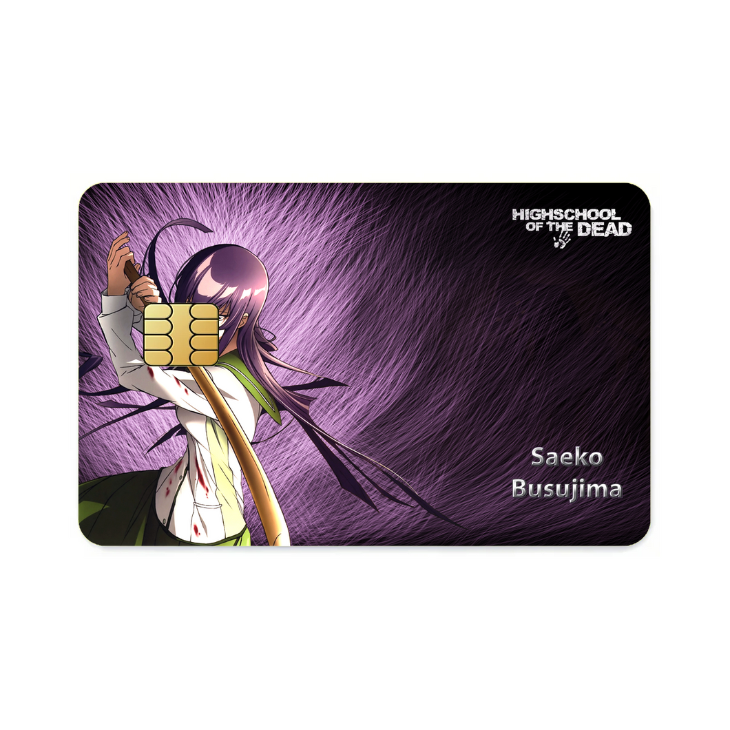 Saeko Busujima  Credit Card Skins (4-in-1 Pack)